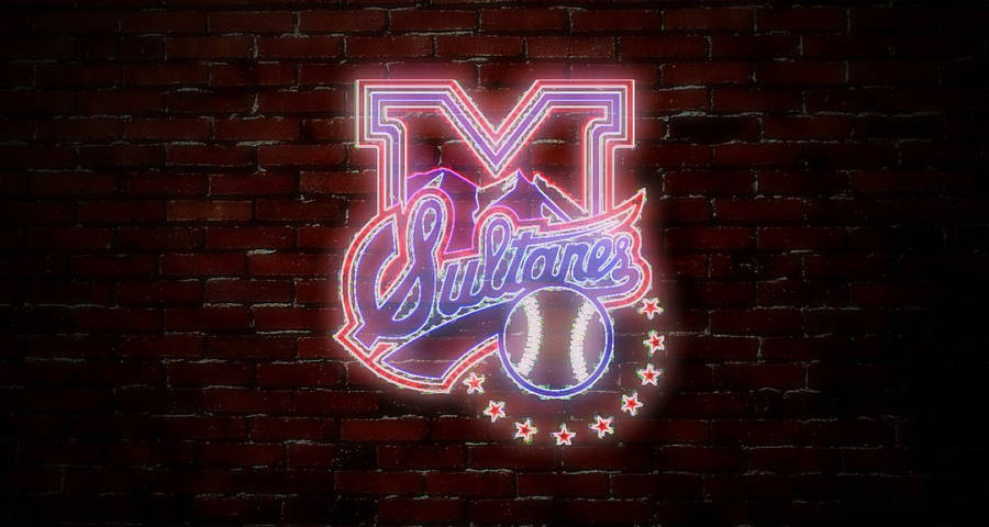 Sultanes De Monterrey Neon Logo Wallpaper