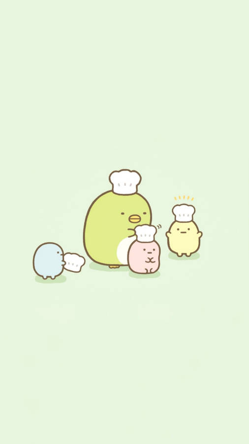 Sumikko Gurashi Characters Penguin And Tapioca Wallpaper