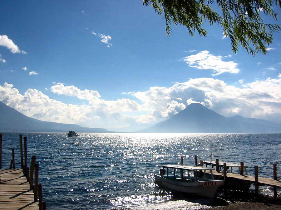 Summer Lake Atitlan Guatemala Wallpaper