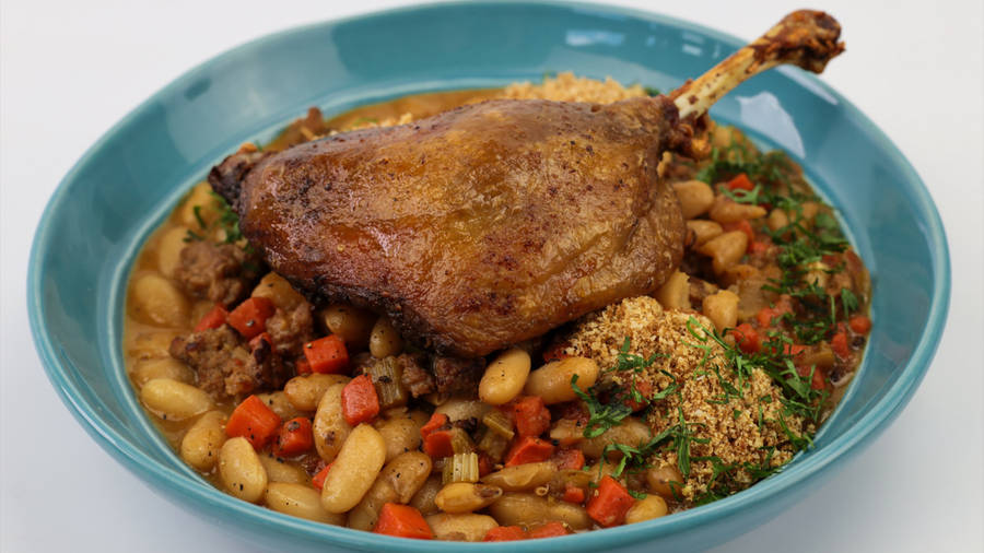 Sumptuous White Bean Cassoulet With Duck Confit Wallpaper