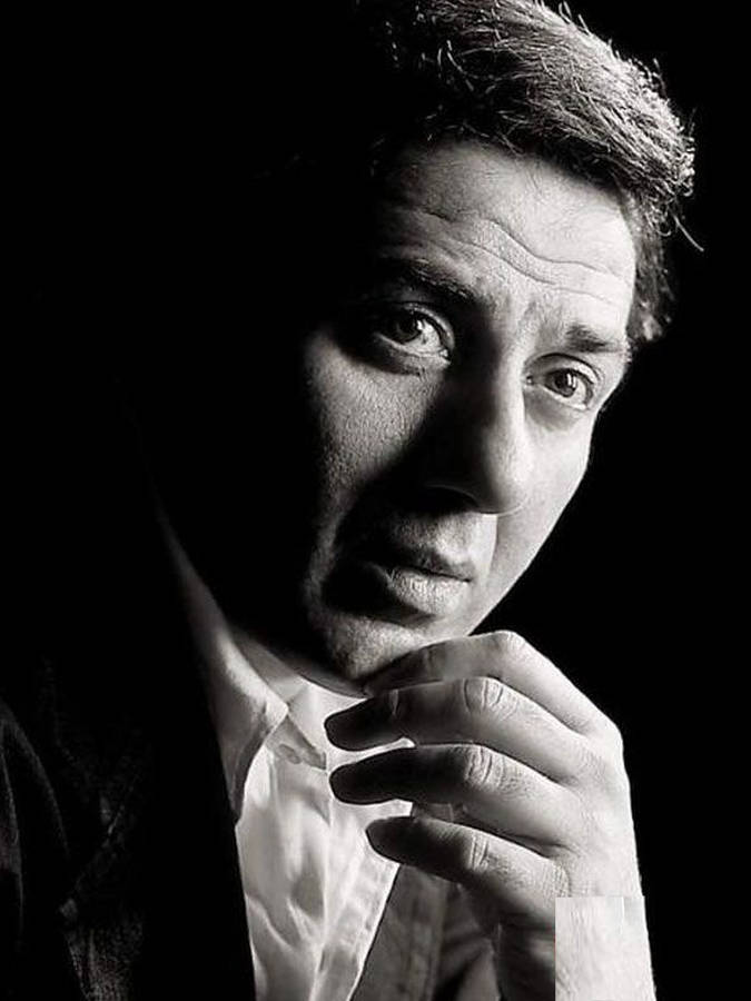 Sunny Deol In Monochrome Wallpaper