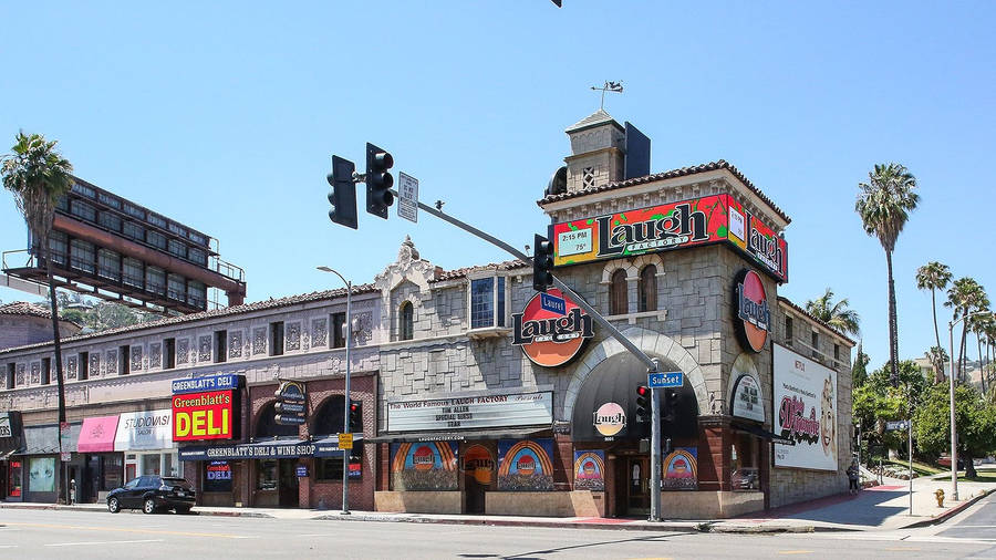 Sunset Boulevard Laugh Factory Wallpaper