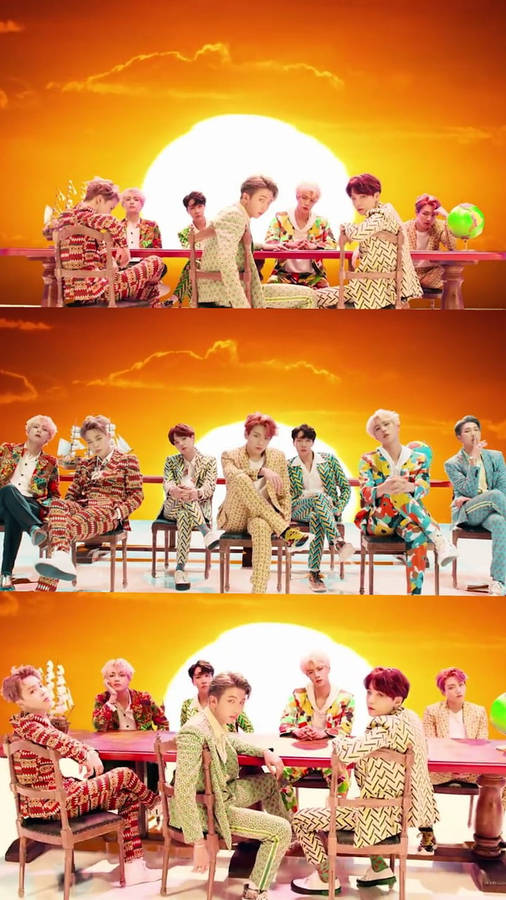 Sunset Bts Cute Aesthetic Wallpaper