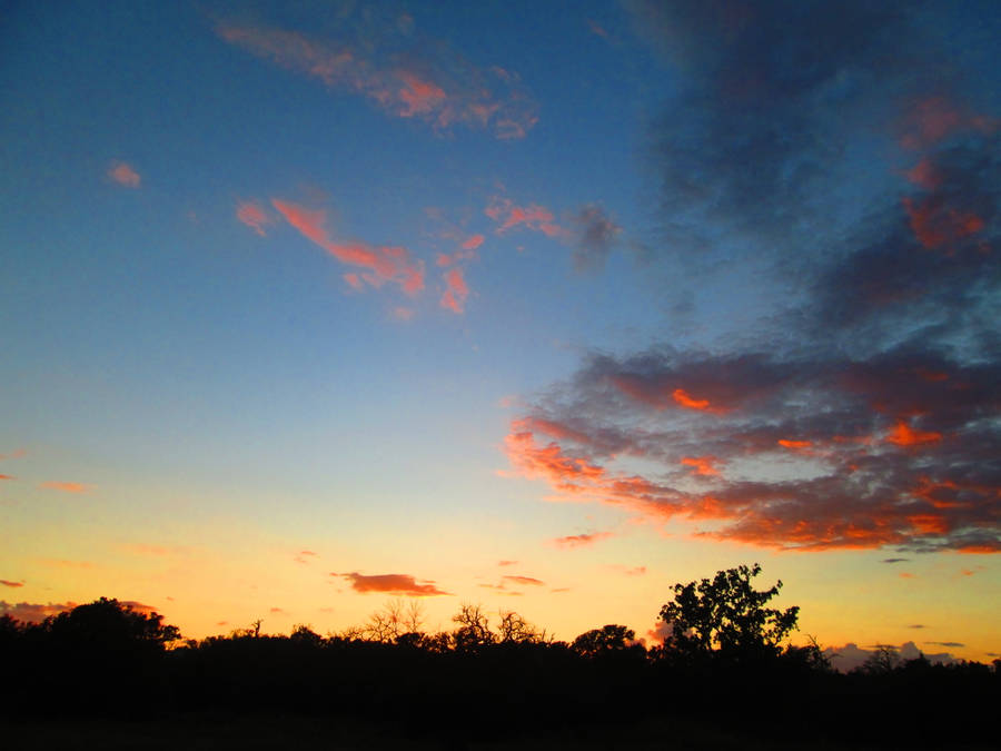 Sunset Clouds Aesthetics Wallpaper