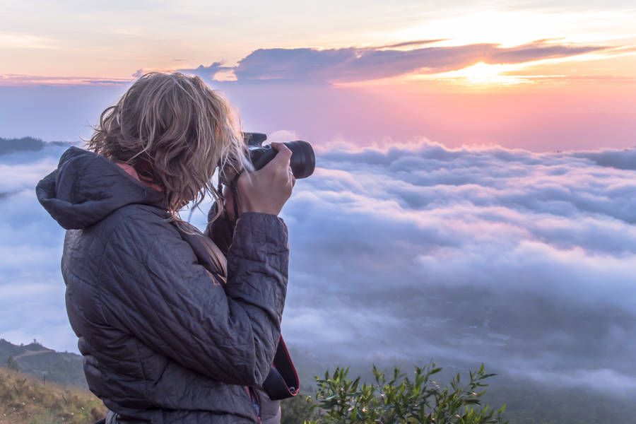 Sunset Clouds Photography Wallpaper