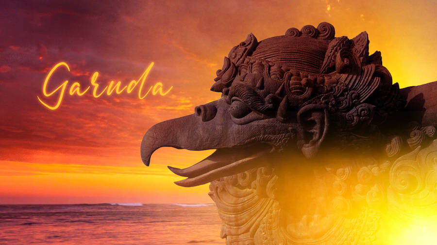 Sunset Garuda Wallpaper