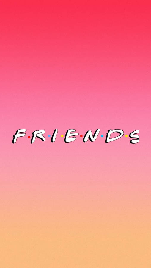 Sunset Gradient Best Friends Logo Wallpaper