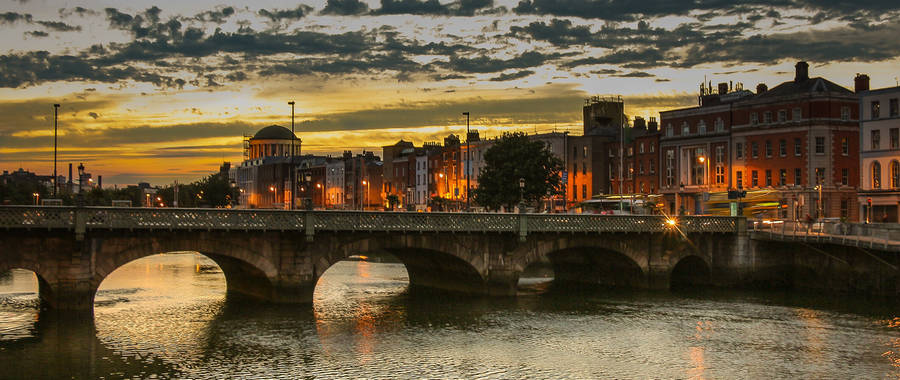 Sunset In Dublin Wallpaper