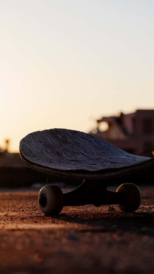 Sunset Skateboard Silhouette.jpg Wallpaper