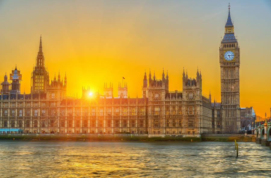 Sunset Westminster England Wallpaper