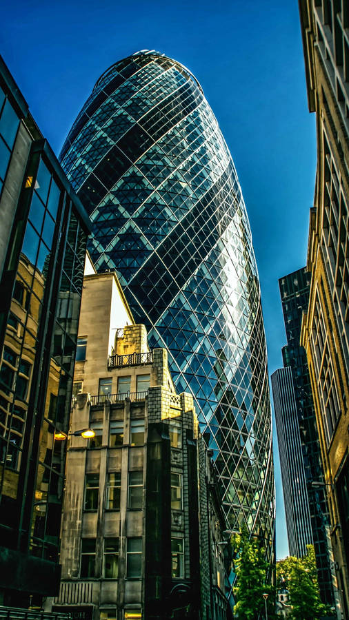 Sunshine On The Gherkin Wallpaper