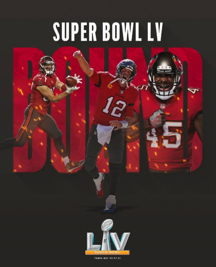 Super Bowl Lv Black Red Chiefs Wallpaper