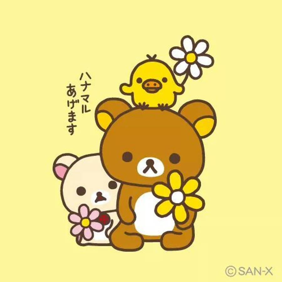 Super Cute Kawaii Rilakkuma Characters Wallpaper