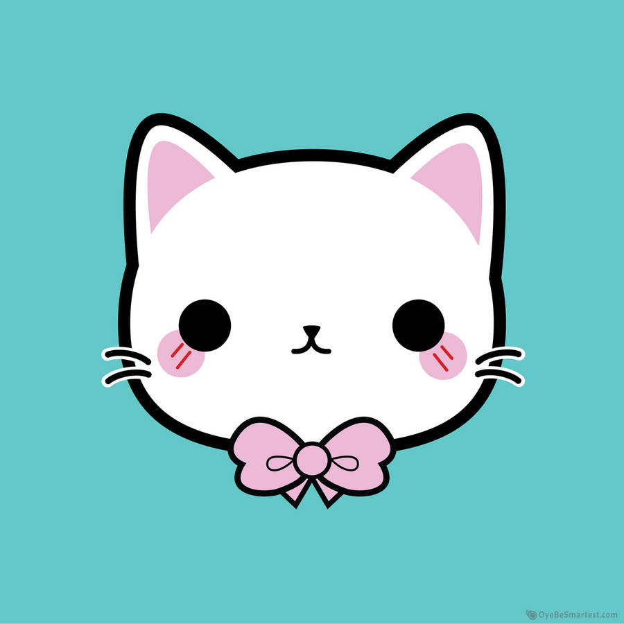 Super Kawaii Cat Face Cute Mugshot Wallpaper