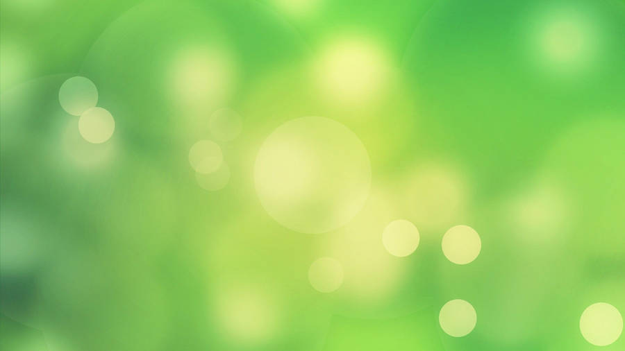 Super Light Green Bokeh Effects Wallpaper