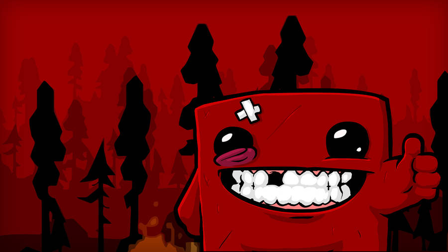 Super Meat Boy Indie Kid Wallpaper