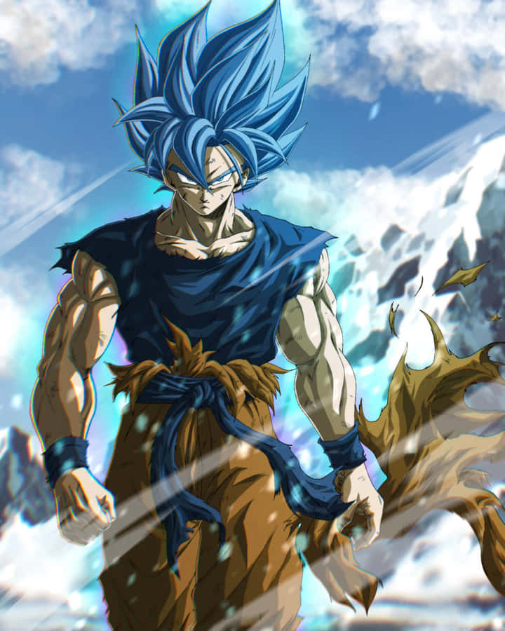 Super Saiyan Blue Goku Power Up Wallpaper