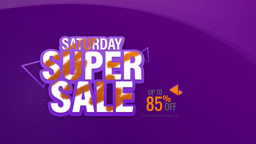 Super Saturday Sale With A Spirited Purple Theme Wallpaper