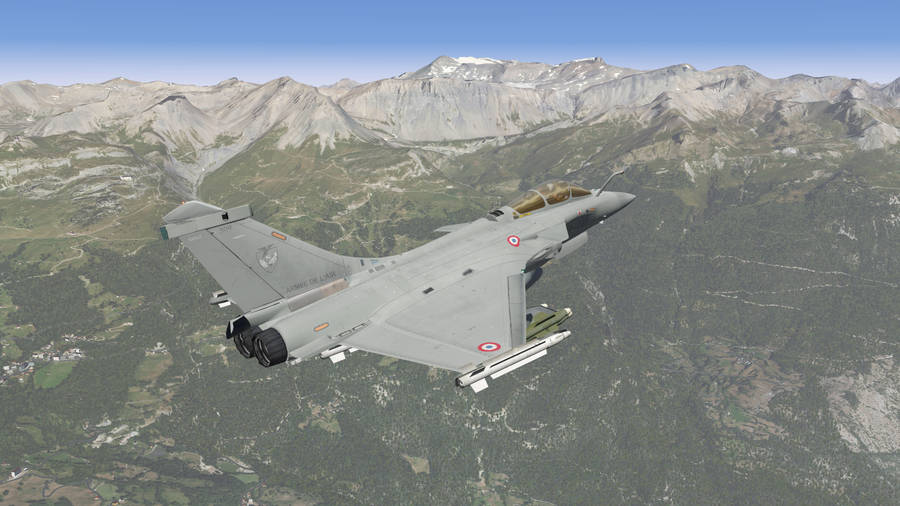 Super-sonic Fighter Plane Soars Across The Sky Wallpaper