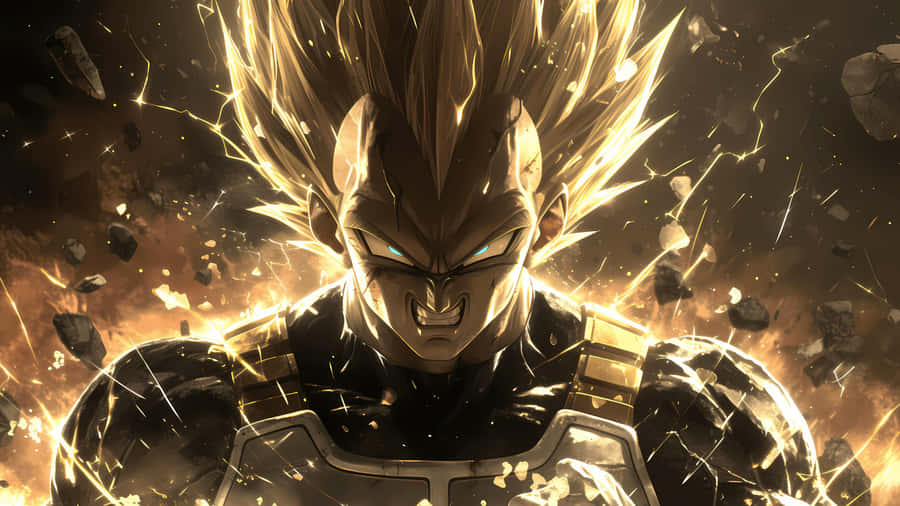 Supercharged Anime Warrior Wallpaper