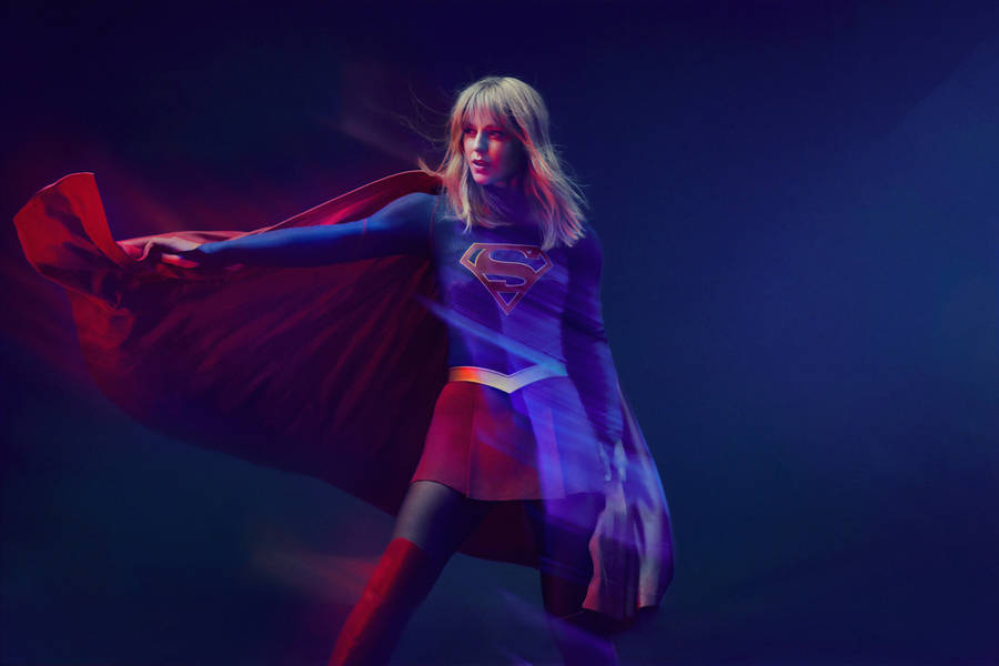 Supergirl In Aesthetic Theme Wallpaper