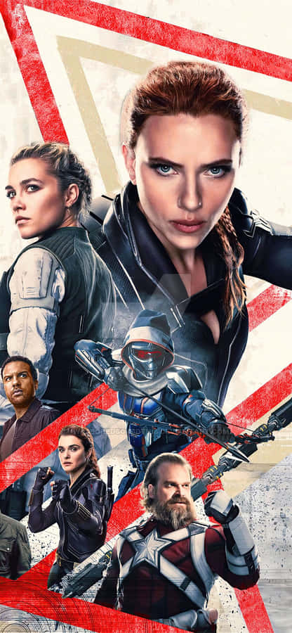 Superhero Black Widow Ready For Action Wallpaper