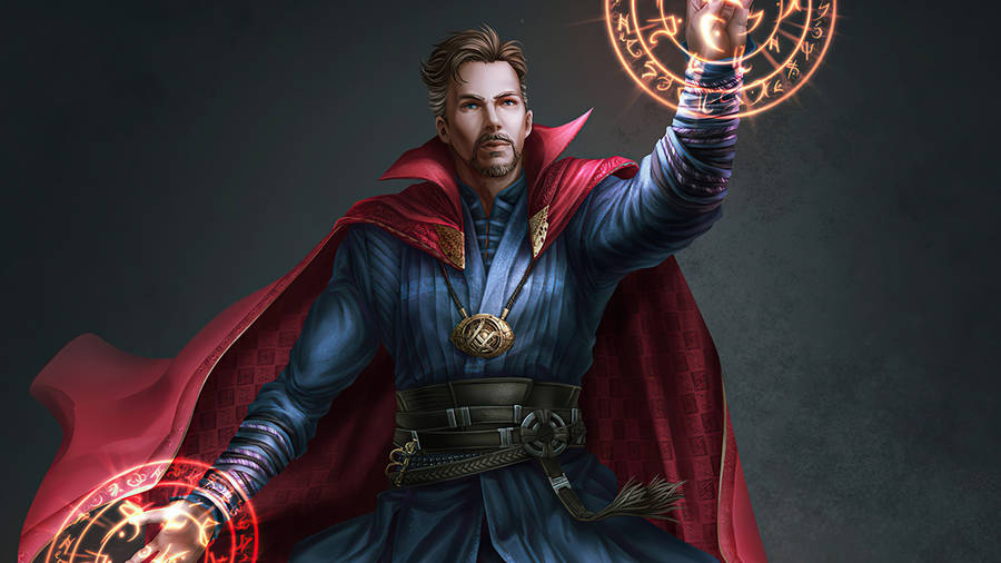 Superhero Doctor Strange Marvelous Illustration Wallpaper