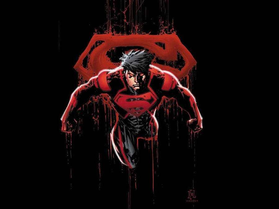 Superhero Superman In Black Wallpaper