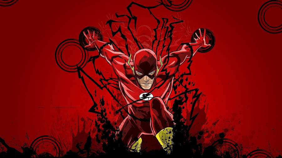 Superhero The Flash Art Wallpaper