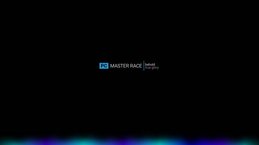 Superior Pc Gaming Monochrome Logo Wallpaper
