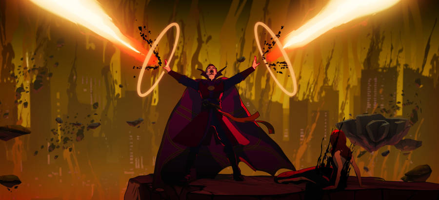 Superior Sorcerer Doctor Strange Full Body Wallpaper