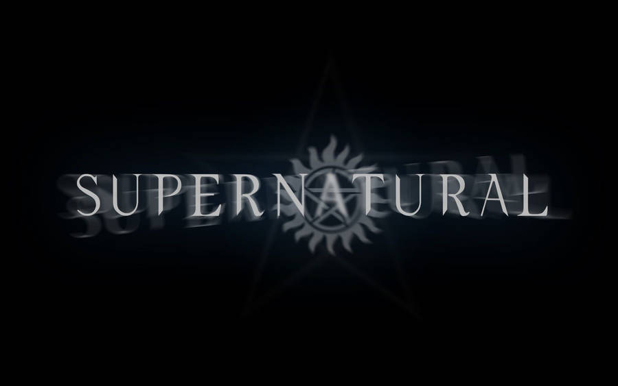 Supernatural Logo With Anti-possession Symbol Wallpaper