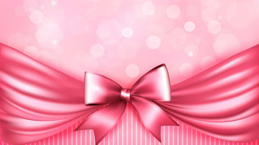 Supportive Pink Ribbon Wallpaper Wallpaper