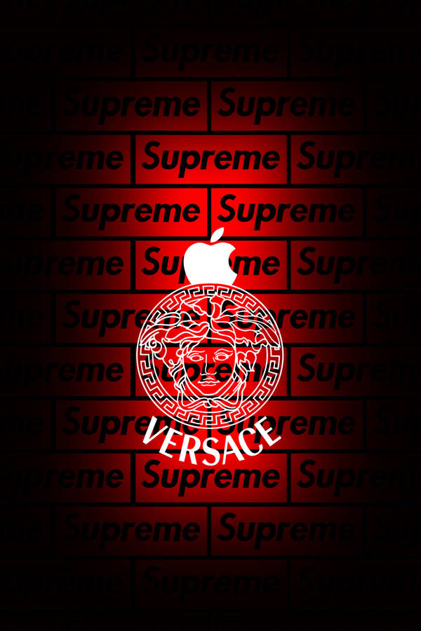 Supreme Aesthetic Apple Versace Wallpaper