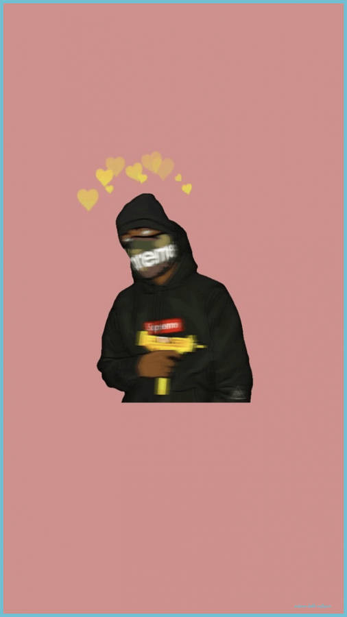 Supreme Jacket Cartoon Instagram Profile Wallpaper