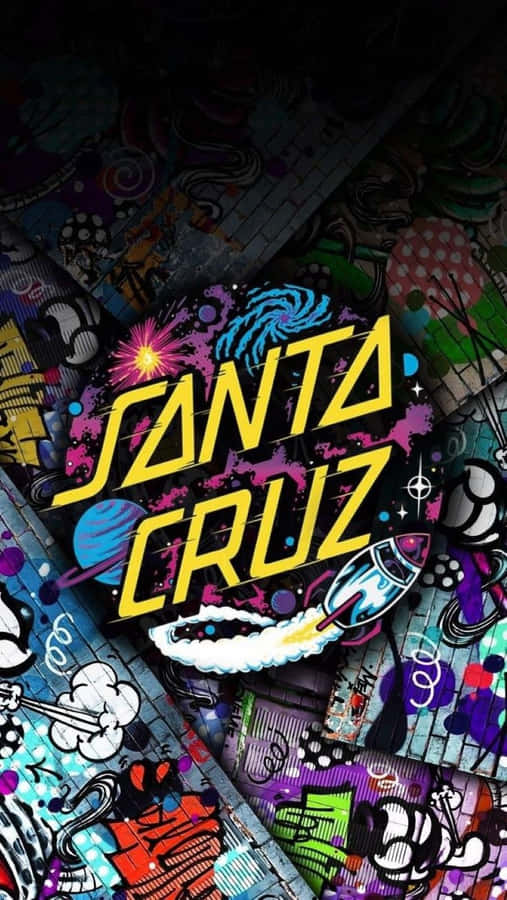 Surfing The Waves At Santa Cruz Wallpaper