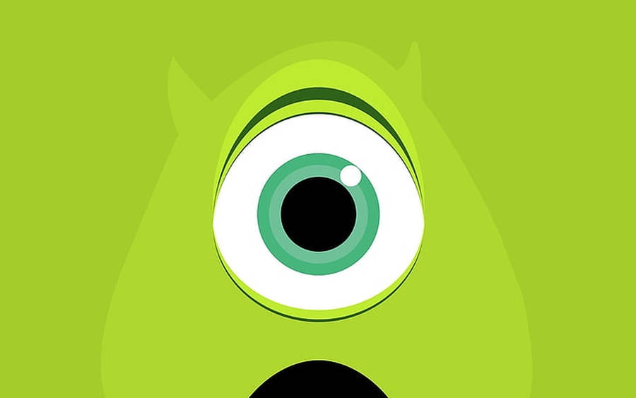 Surprised Mike Wazowski From Monsters University Wallpaper