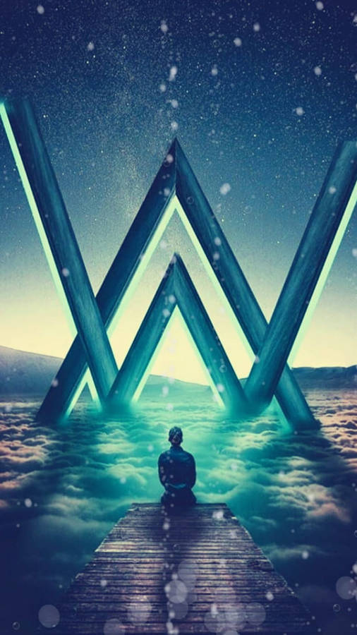 Surreal Alan Walker Logo Wallpaper