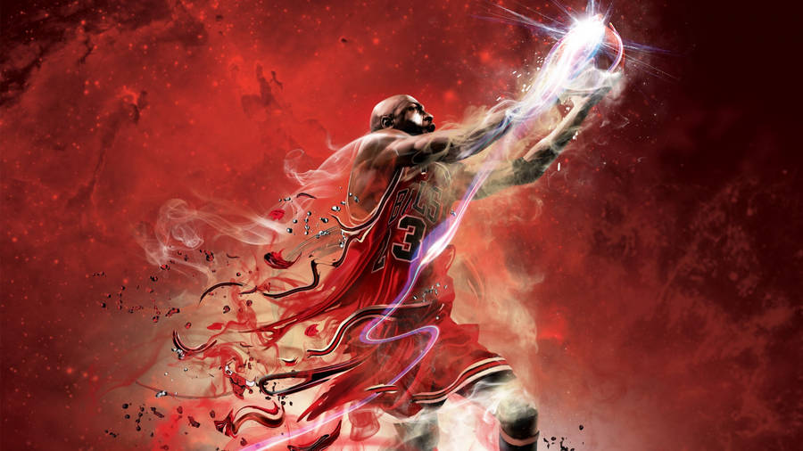 Surreal Basketball Cool Jordan Pose Wallpaper