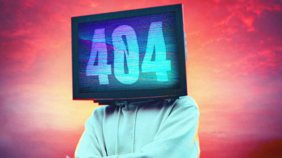 Surreal Interpretation Of A 404 Error - Tv Head Wallpaper