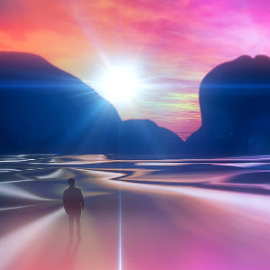 Surreal Sunset Dreamscape Wallpaper