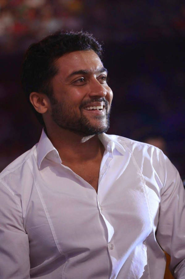 Surya In White Polo Hd Wallpaper