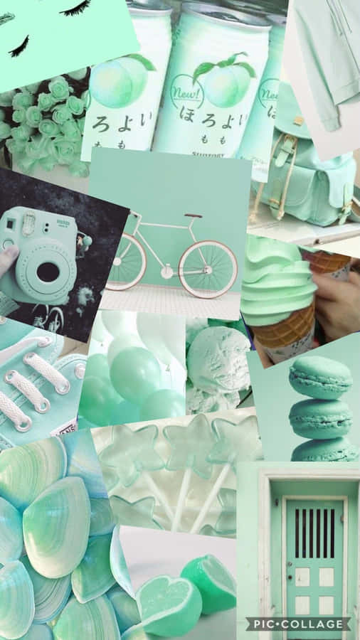 Sustainable Education: An Eco-friendly Collage Wallpaper