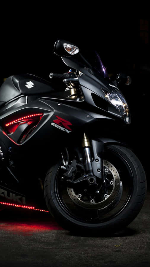 Suzuki Sportbikeinthe Dark Wallpaper