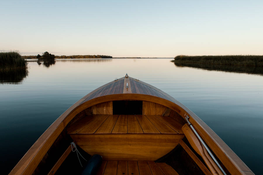 Sweden Duno Boat Perspective Wallpaper