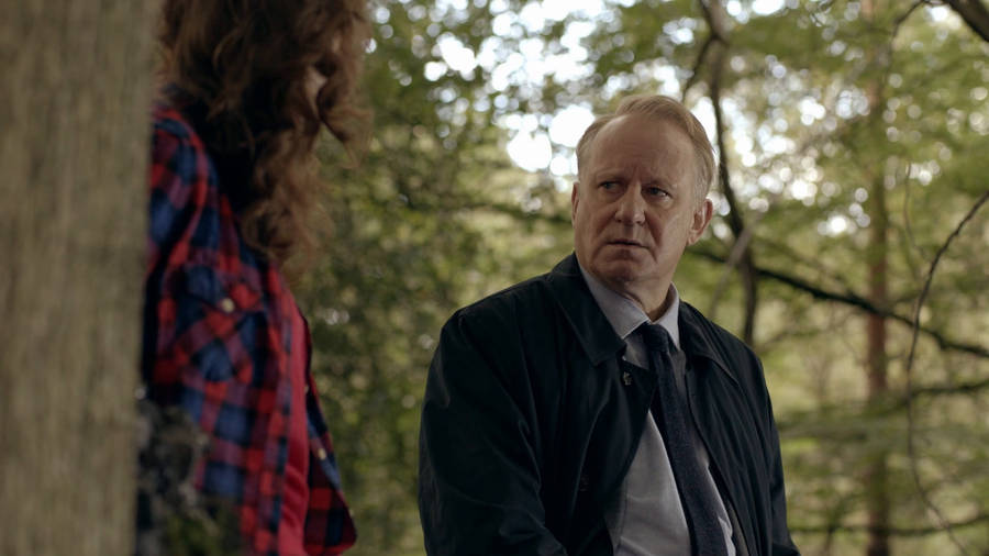 Swedish Actor Stellan Skarsgard In Tv Series 'river' Wallpaper