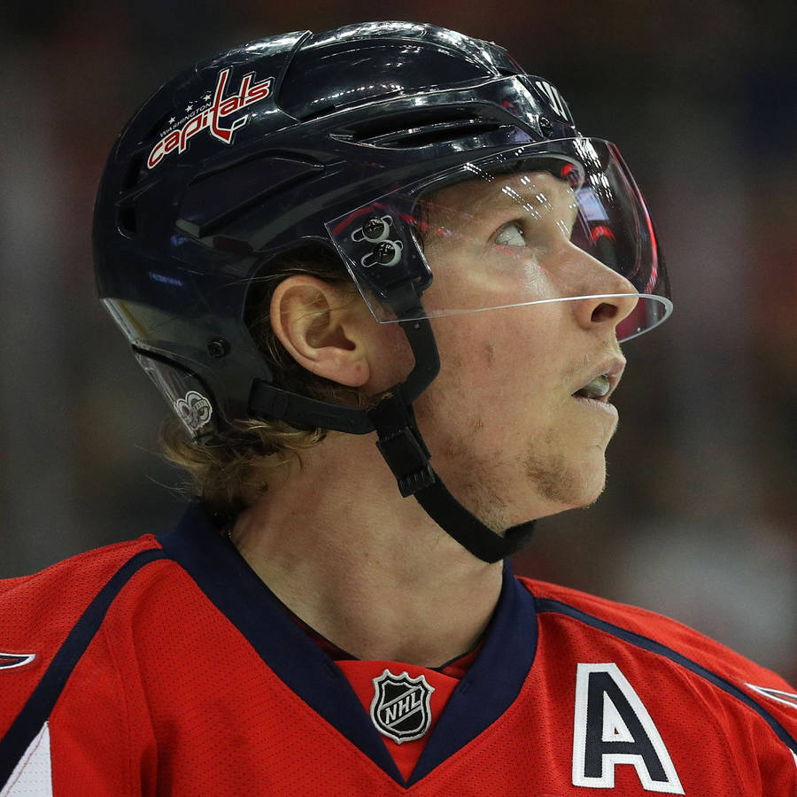 Swedish Ice Hockey Player Nicklas Backstrom Close Up Shot Wallpaper