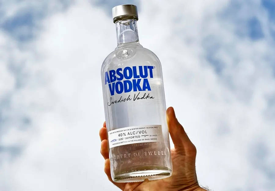 Swedish Vodka Absolut In Sky Wallpaper