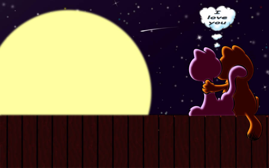 Sweet Garfield And Arlene Date Wallpaper