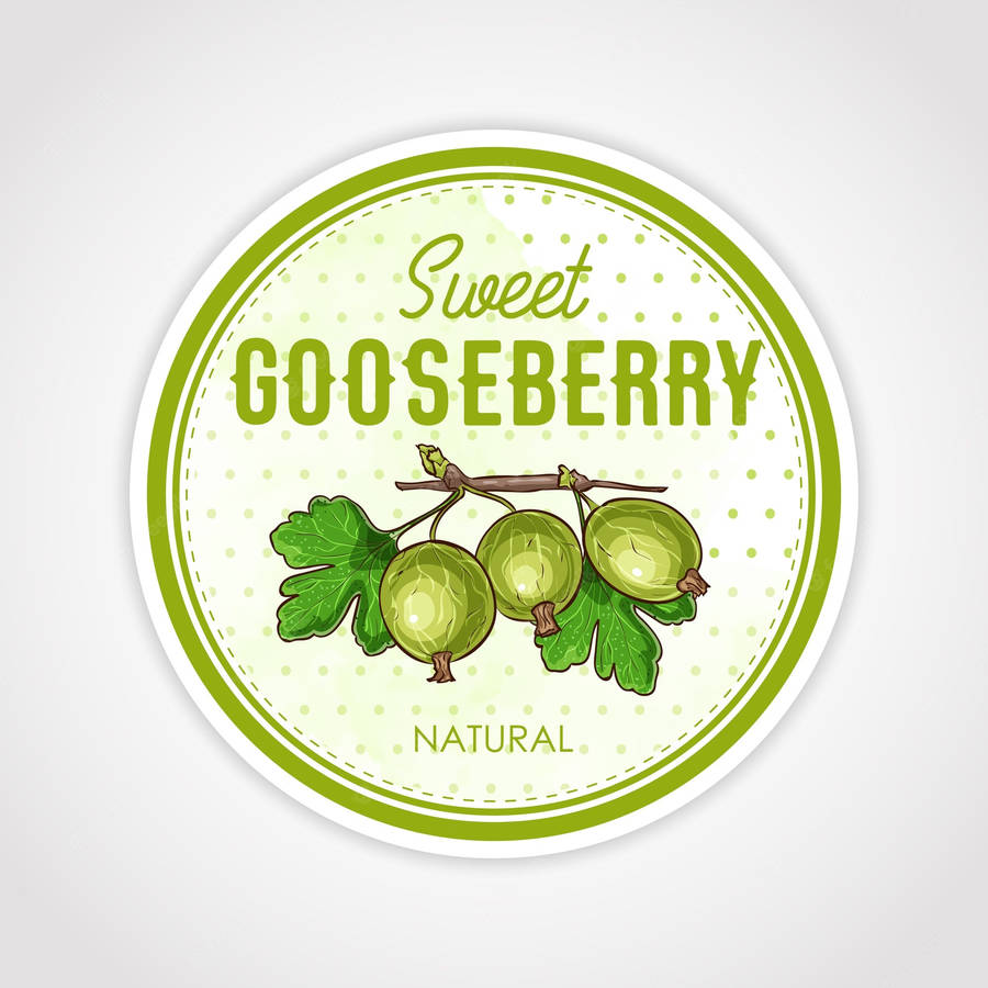 Sweet Gooseberry Natural Round Art Badge Wallpaper